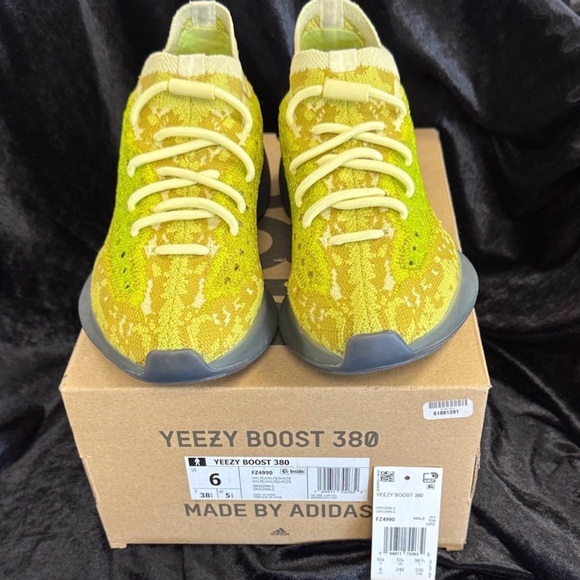 Adidas Yeezy Boost 380 in Vibrant Yellow and Gray - Picture 1 of 1